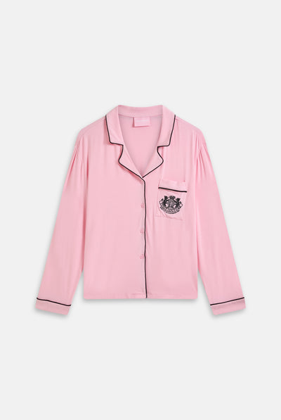 JUICY PINK JUICY DOG CREST PYJAMA SET