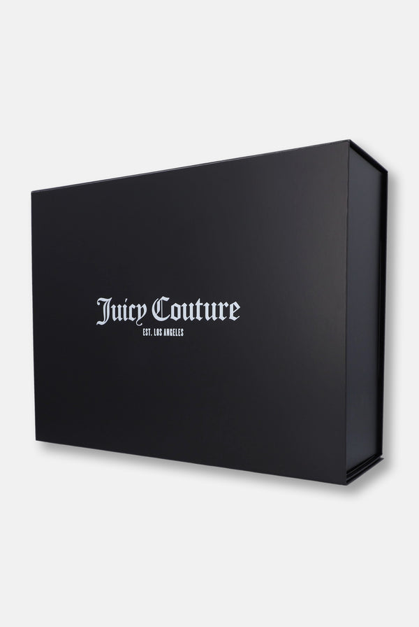 Displays the 'Juicy Couture' Gift Wrapping packaging 