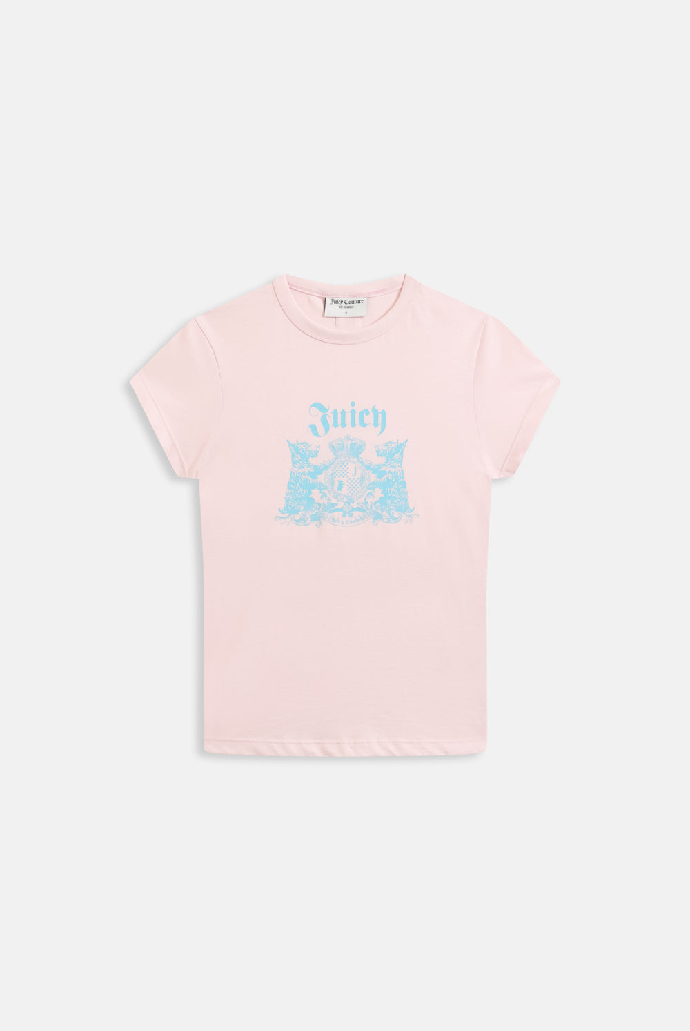 Displays the Cherry blossom 'Juicy' branded dog crest graphic tee 