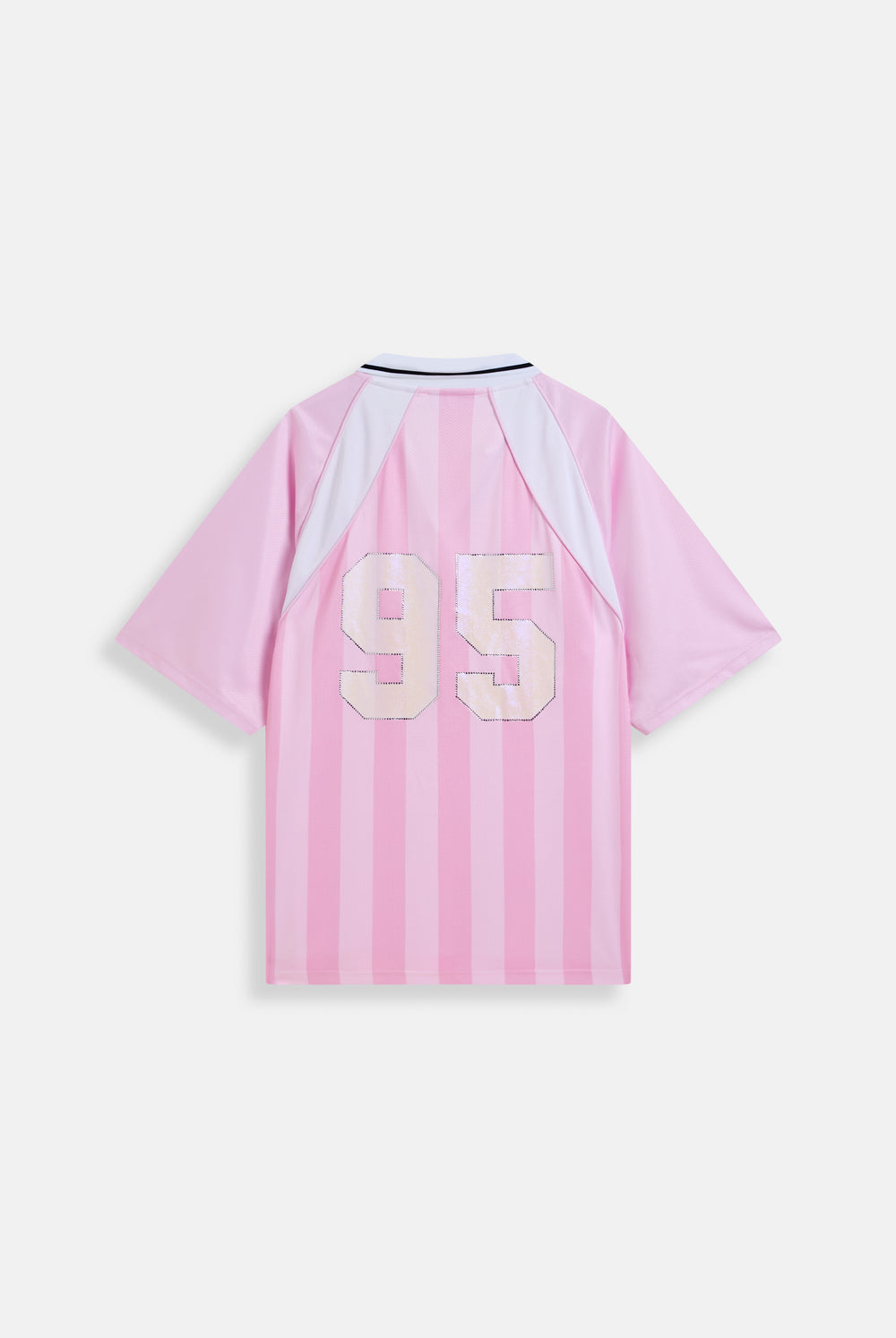 Displays the Cherry Blossom 'Juicy' branded football polo shirt