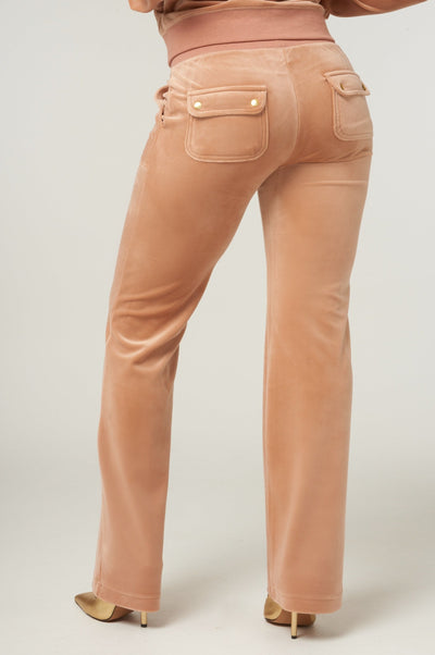 CAFE AU LAIT & GOLD CLASSIC VELOUR DEL RAY POCKETED BOTTOMS