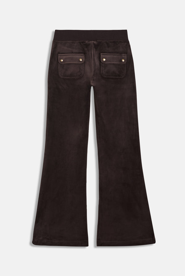 Java Low Rise Flare Classic Velour Track Pant