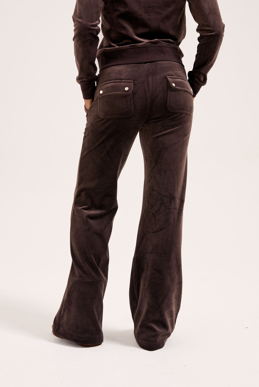 Java Low Rise Flare Classic Velour Track Pant
