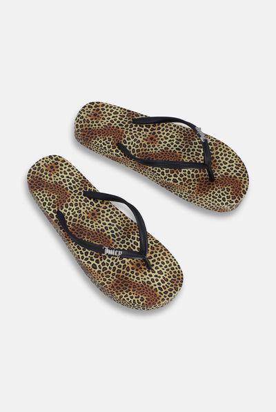 LEOPARD PRINT PLATFORM FLIP FLOP