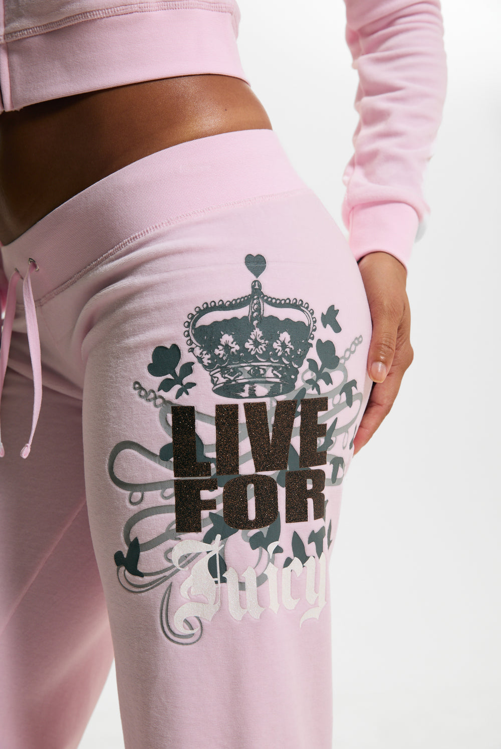 Cherry Blossom Live For Juicy Og Straight Trackpants