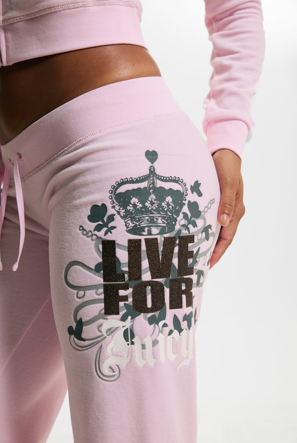 Cherry Blossom Live For Juicy Og Straight Trackpants