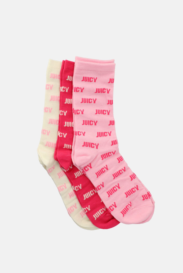 3pack 'Juicy' socks