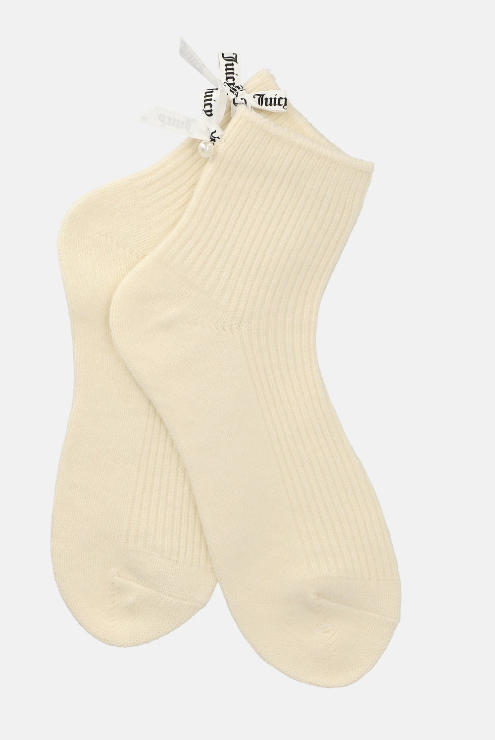 1 Pack Cream Pearl Back Cosy Socks