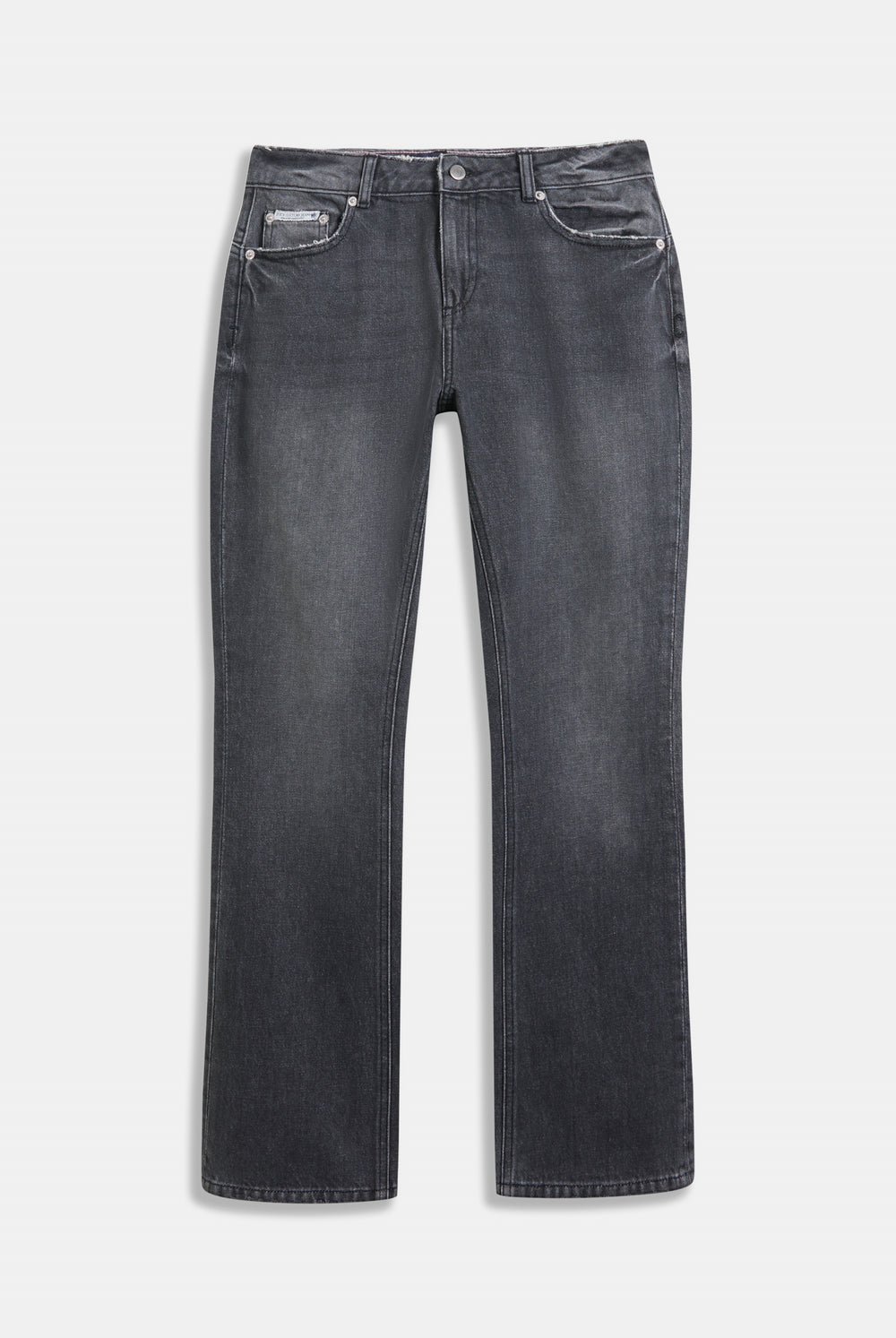 WASHED BLACK DIAMANTÉ BOOTCUT JEANS