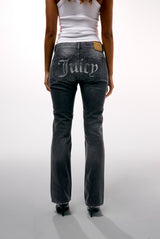 Washed Black Denim