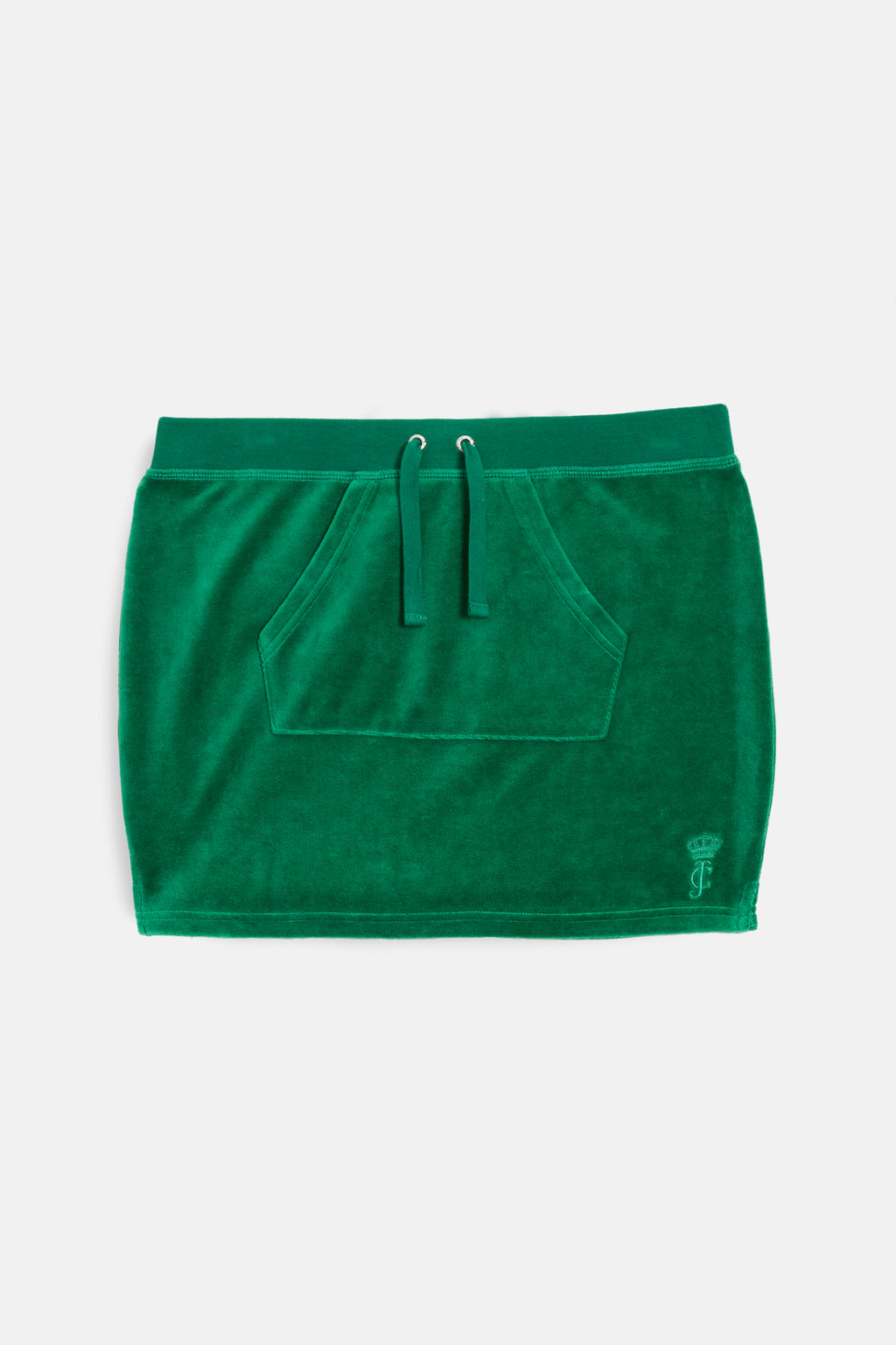 ULTRAMARINE BAMBOO VELOUR HERITAGE MINI SKIRT