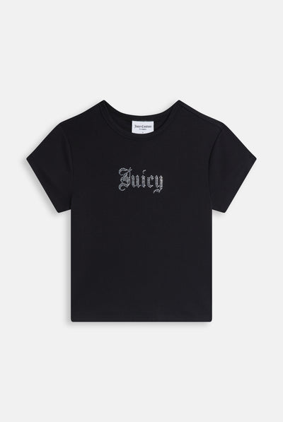 Black Old Gothic Diamante Baby T-Shirt