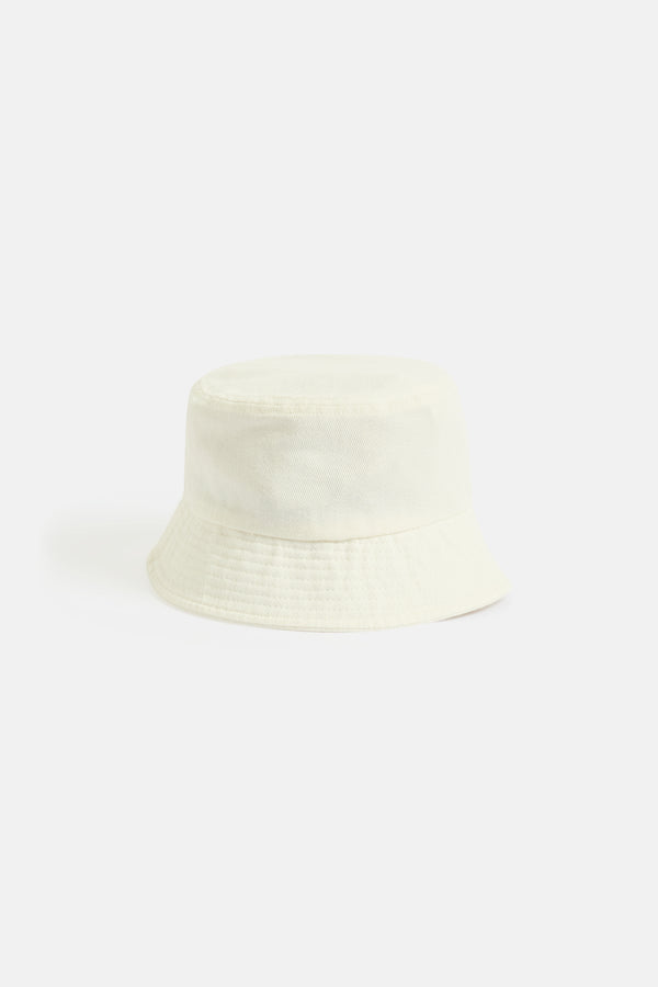 Displays the Cream 'Juicy' branded denim bucket hat 