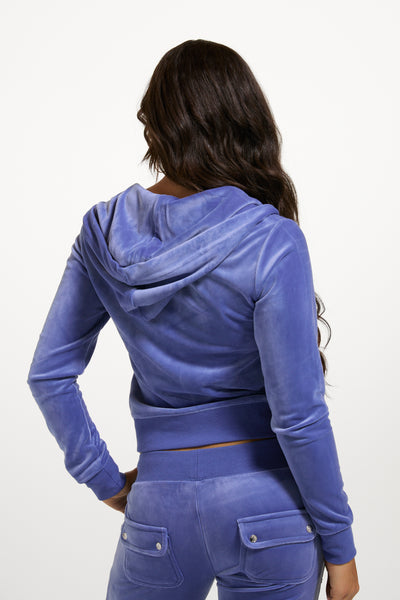 GREY BLUE CLASSIC VELOUR ROBERTSON HOODIE