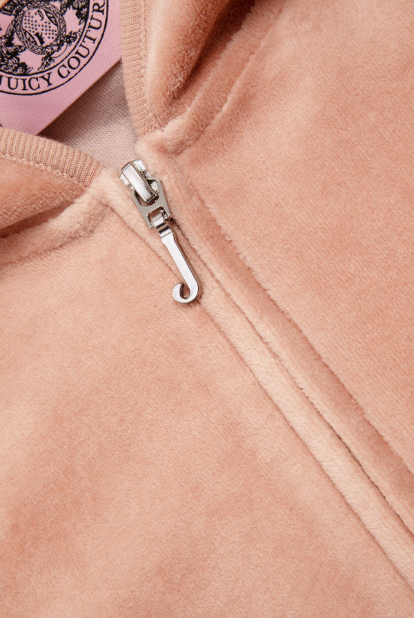 ROSE DUST BAMBOO VELOUR HERITAGE HOODIE