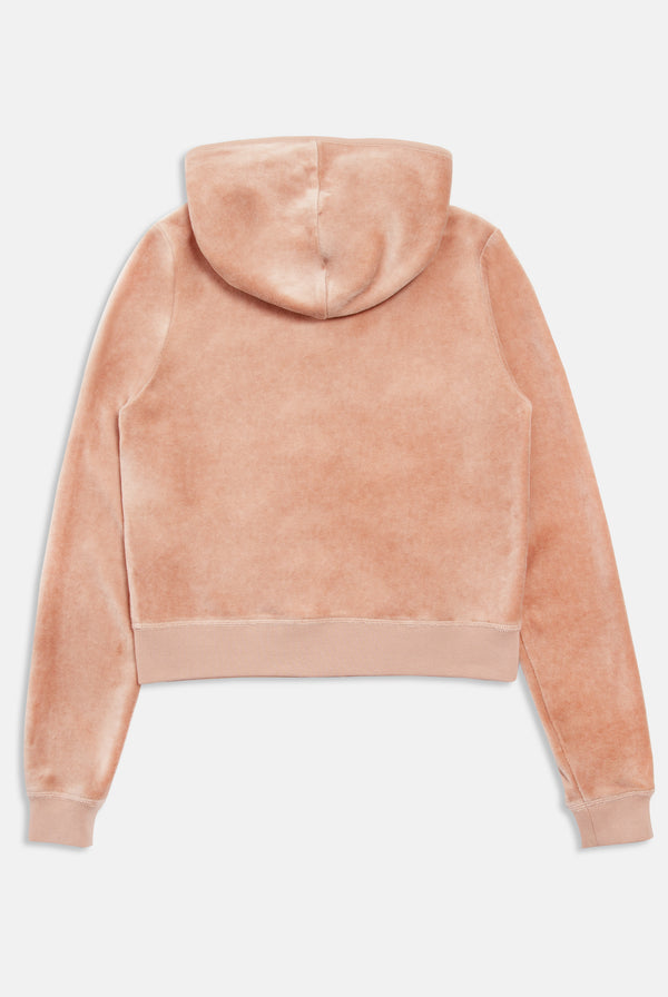 ROSE DUST BAMBOO VELOUR HERITAGE HOODIE