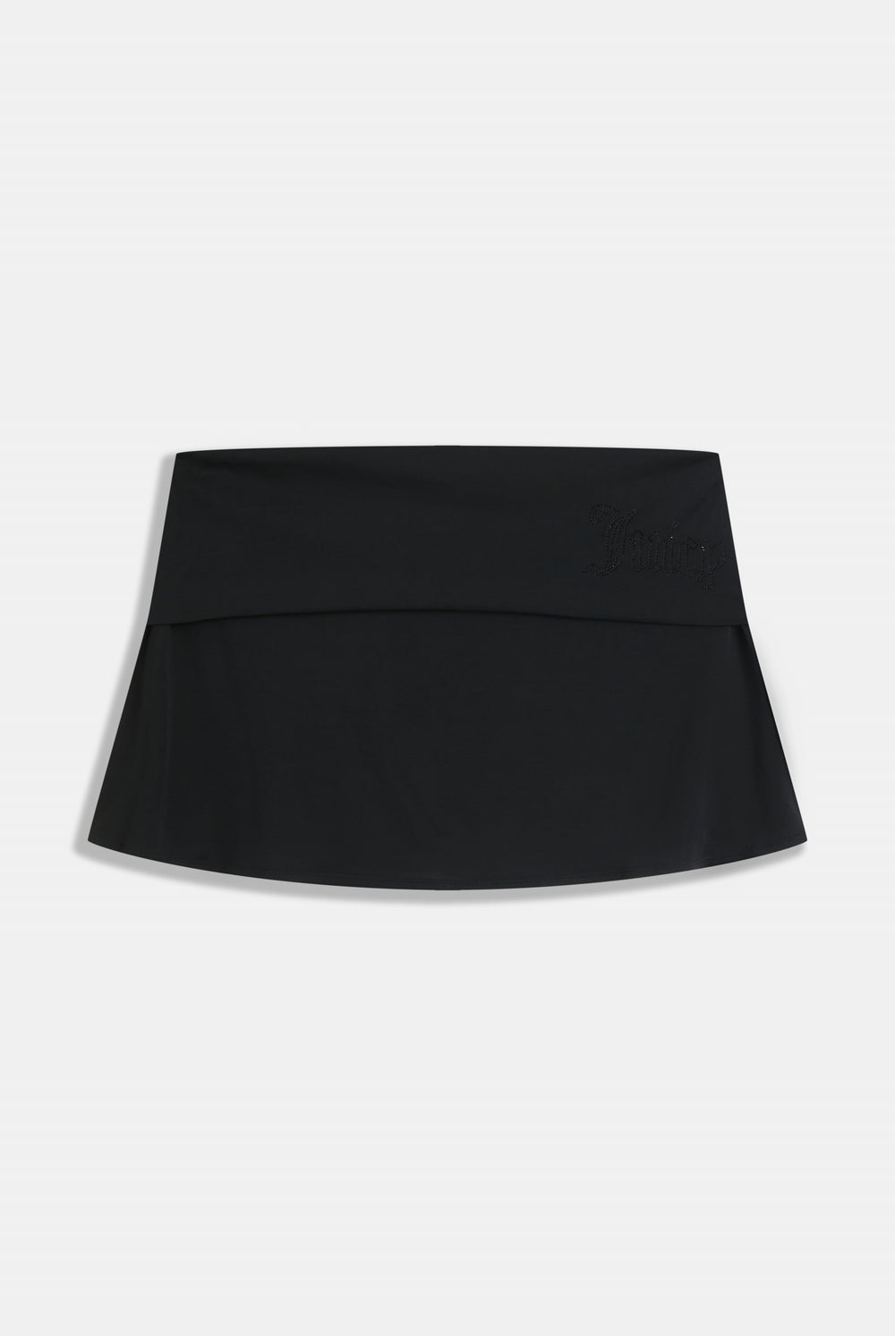 BLACK DIAMANTÉ ROLL DOWN SKIRT