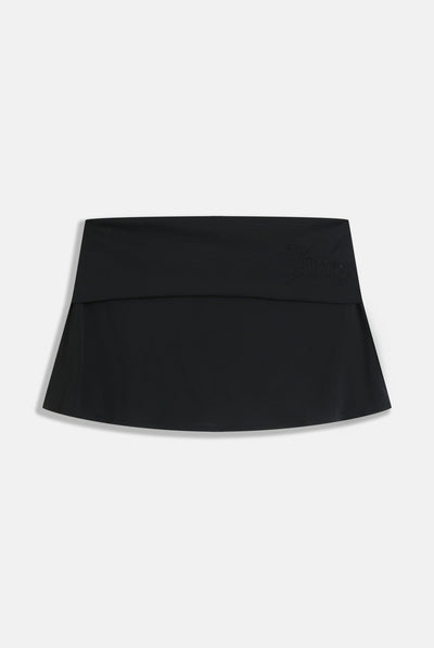 BLACK DIAMANTÉ ROLL DOWN SKIRT