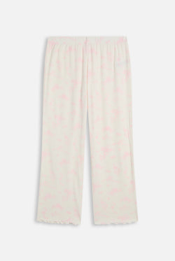 Displays the Marshmallow 'Juicy' branded Rose Rib Pyjama Set