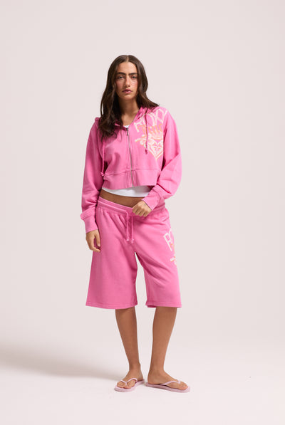 AZALEA PINK ROXY x JUICY COUTURE RELAXED JORTS