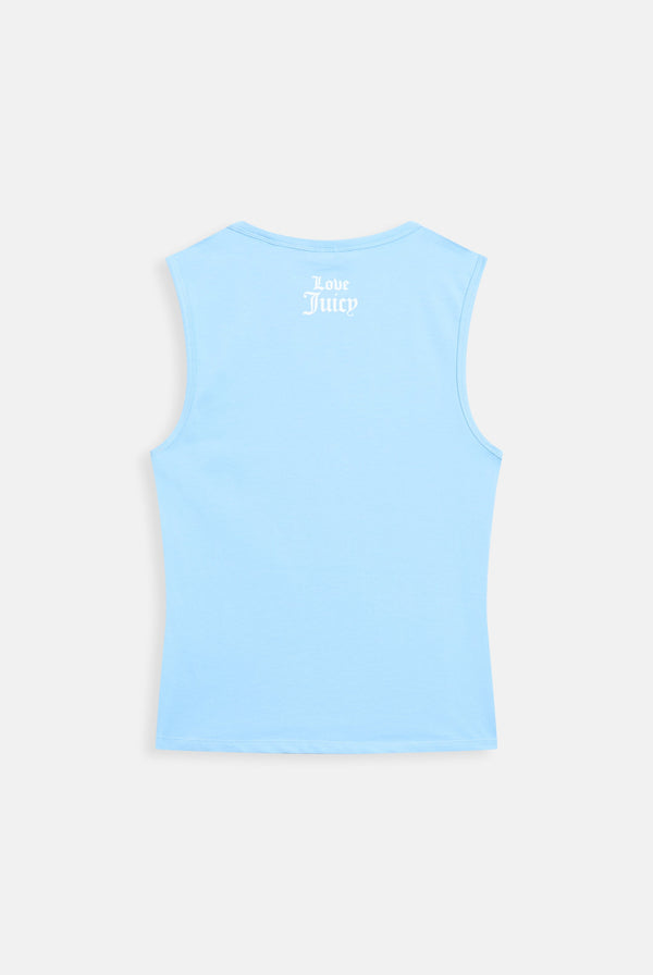 THE ICONS| DUSK BLUE 'SCHOOL'S OUT FOR SUMMER' TANK