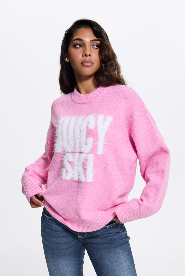Begonia Pink Juicy Ski Knit Jumper