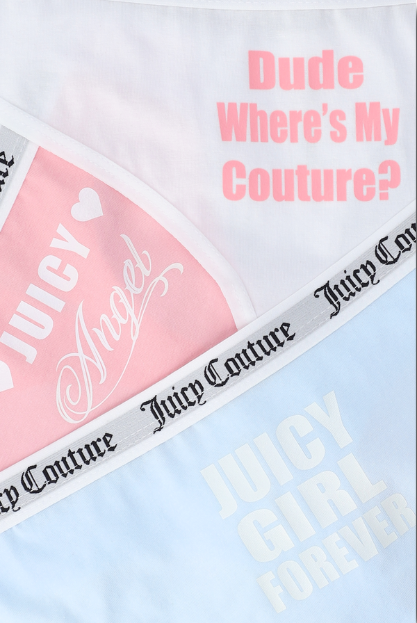 PACK OF 3 SLOGAN NOVELTY THONGS