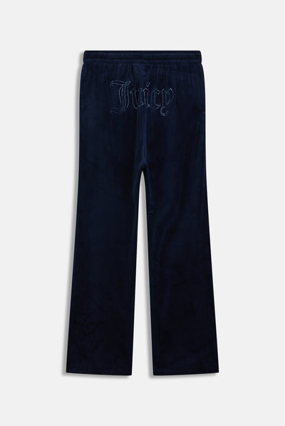 NIGHT SKY VELOUR OUTLINE DIAMANTÉ TRACKSUIT BOTTOM