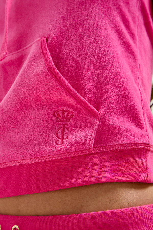NOSTALGIA PINK BAMBOO VELOUR HERITAGE TUBE TOP