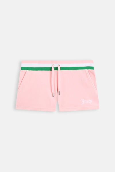 JUICY PINK RECYCLED CLASSIC VELOUR SHORT