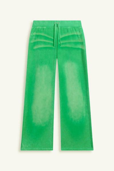 JOLLY GREEN COTTON VELOUR WASHED OG STRAIGHT TRACKPANT