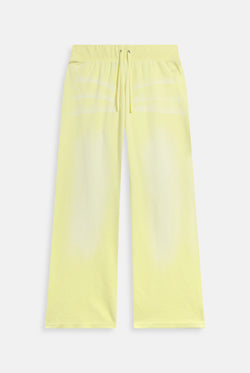 Displays the Yellow pear washed 'Juicy' branded OG straight track pant 