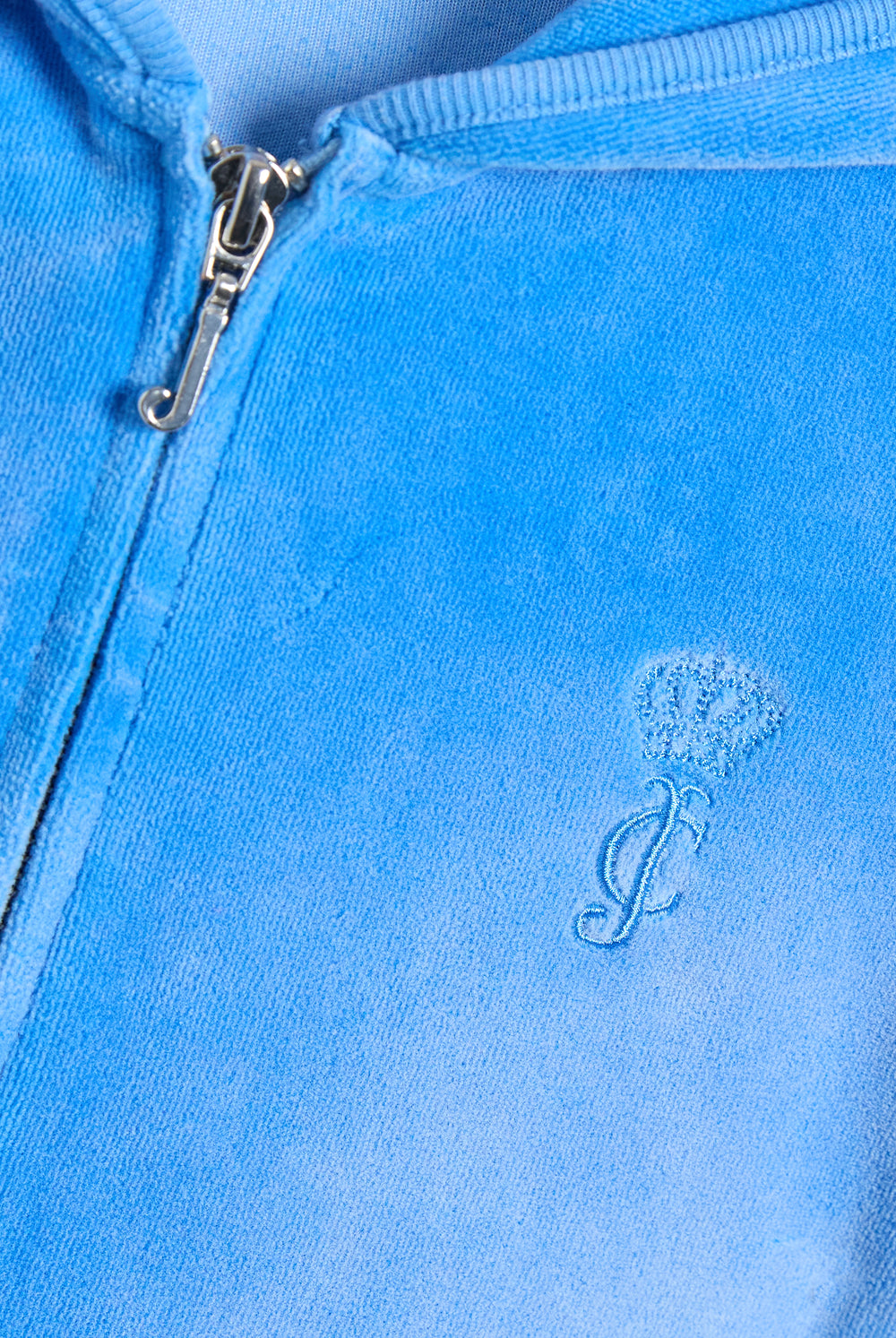 Displays the Regatta washed 'Juicy' cotton velour fitted hoodie featuring the juicy Couture logo