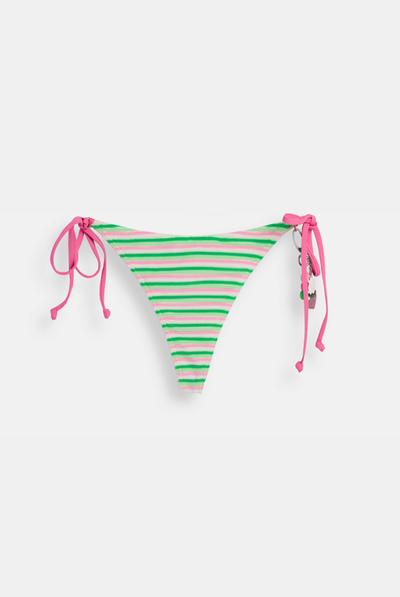 ISLAND GREEN ROXY x JUICY COUTURE TERRY THONG BIKINI BOTTOM